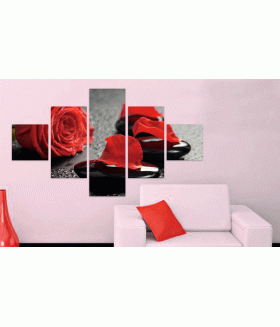 Multi-canvas Trandafir petale 5x